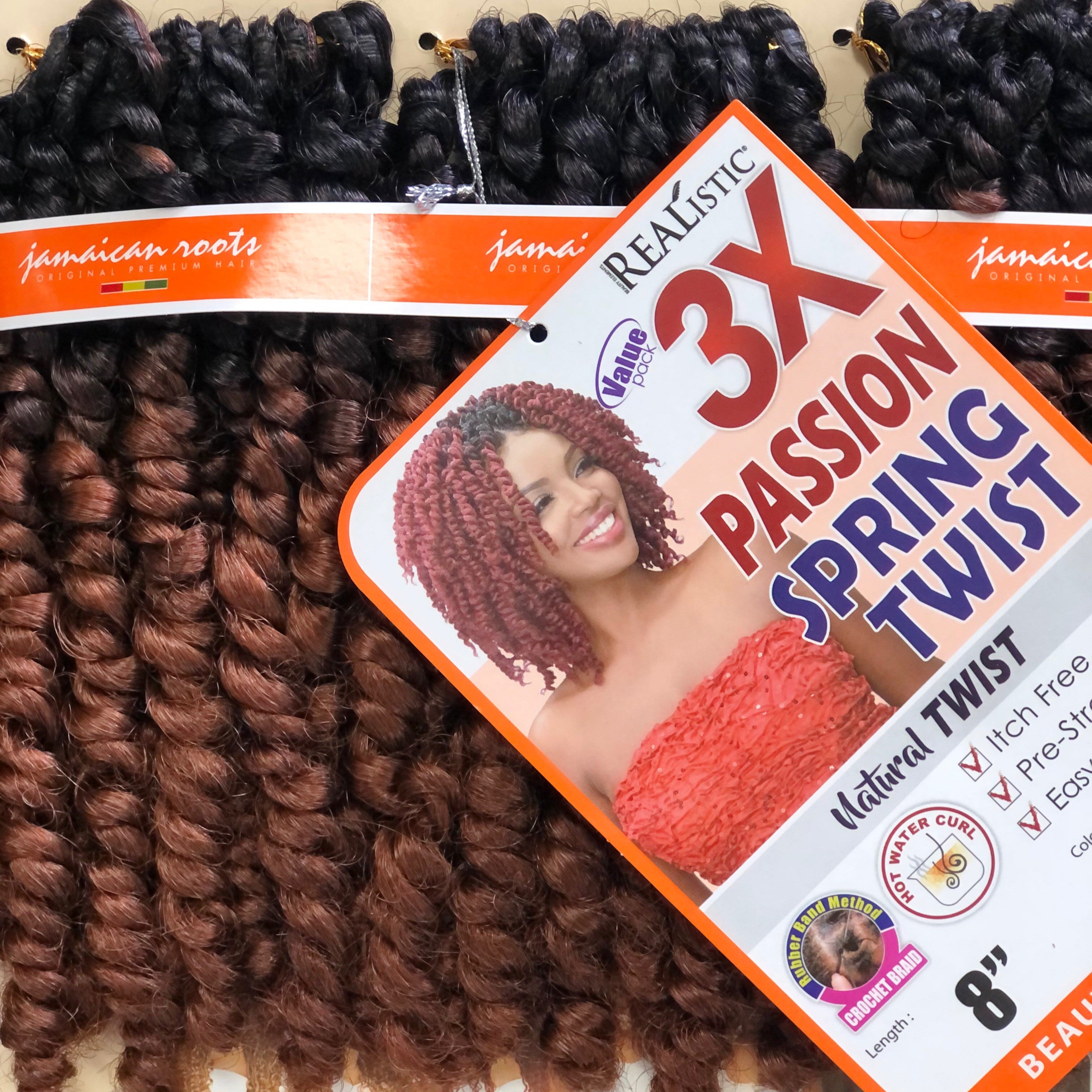 3X Ghana Passion Twist Spring Twist T1B/30 8
